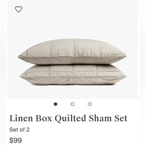 Parachute Linen Box Quilted Sham Set